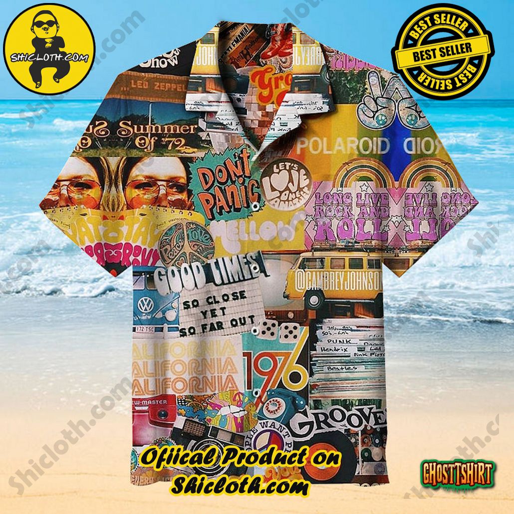 Discover the Aloha Hawaiian Shirt: Your Ultimate Summer Essential from Shicloth 23 70s Vintage Vibe Collageuniversal Aloha Hawaiian Shirt