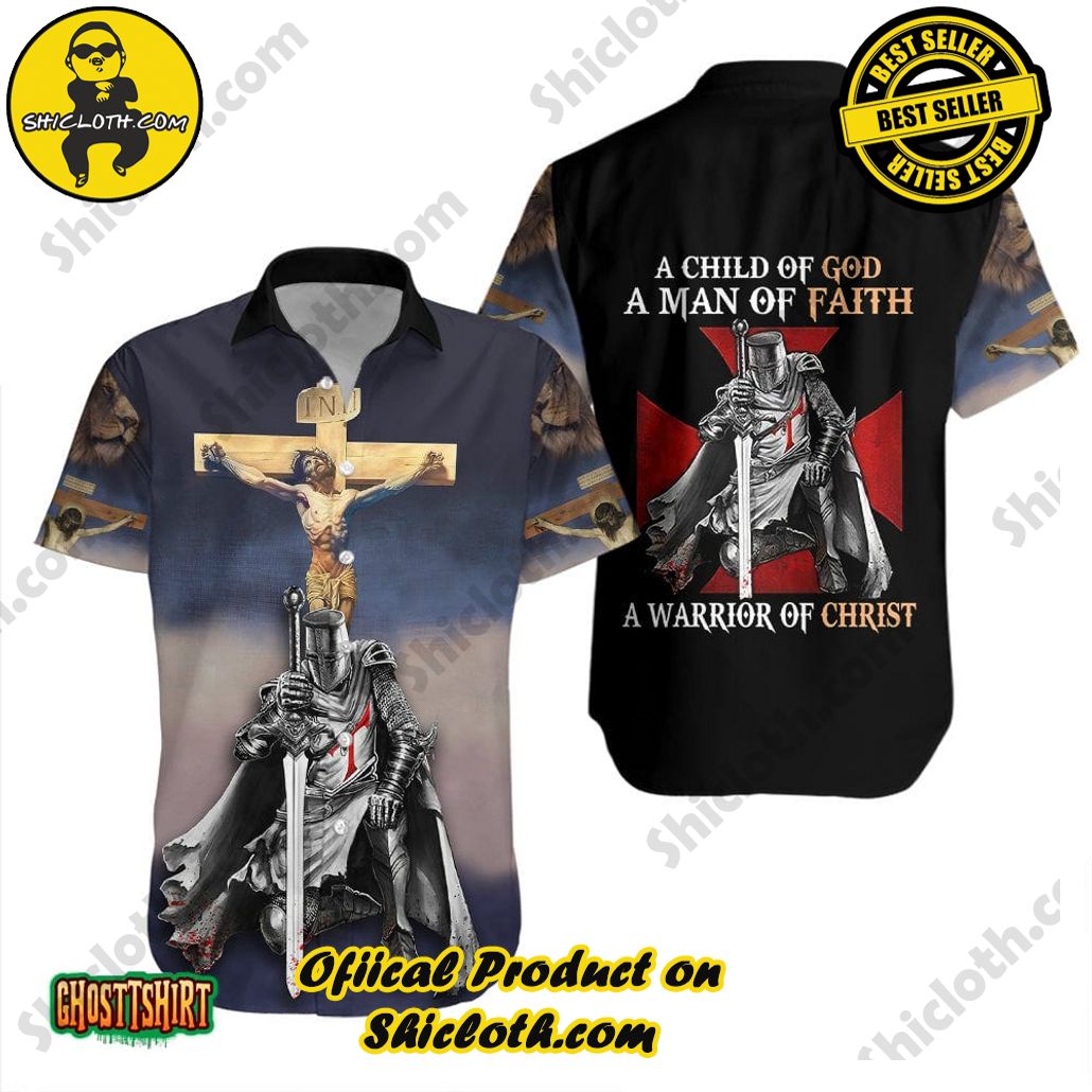Discover the Aloha Hawaiian Shirt: Your Ultimate Summer Essential from Shicloth 44 A Child Of God A Man Of Faith A Warrior Of Christ Aloha Hawaiian Shirt