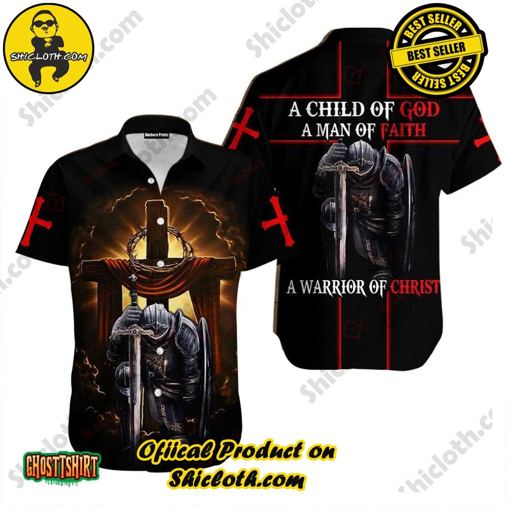 Discover the Aloha Hawaiian Shirt: Your Ultimate Summer Essential from Shicloth 45 A Child Of God A Man Of Faith A Warrrior Of Christ Jesus Aloha Hawaiian Shirt