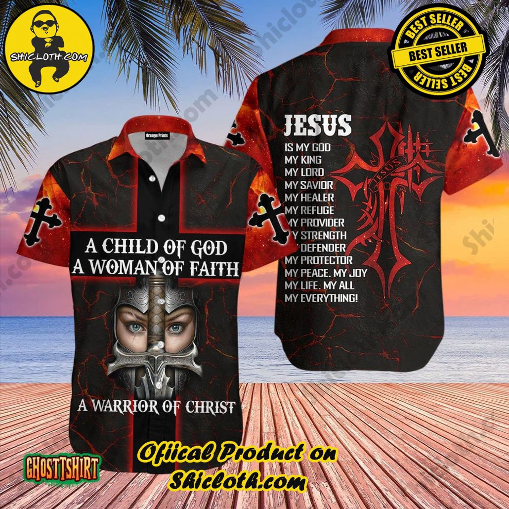 Discover the Aloha Hawaiian Shirt: Your Ultimate Summer Essential from Shicloth 48 A Child Of God A Woman Of Faith Aloha Hawaiian Shirt