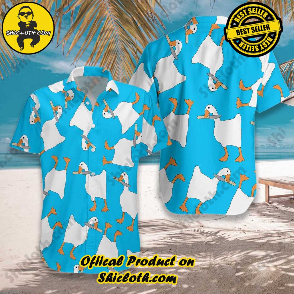 Discover the Aloha Hawaiian Shirt: Your Ultimate Summer Essential from Shicloth 53 A Dangerous Duck With Knife Hawaiian Shirt