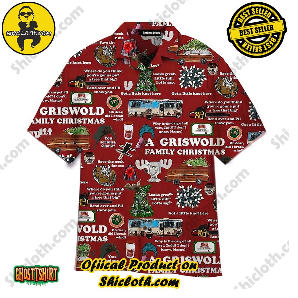 Discover the Aloha Hawaiian Shirt: Your Ultimate Summer Essential from Shicloth 57 A Griswold Family Christmas Bus Tree Pattern Red Aloha Hawaiian Shirt