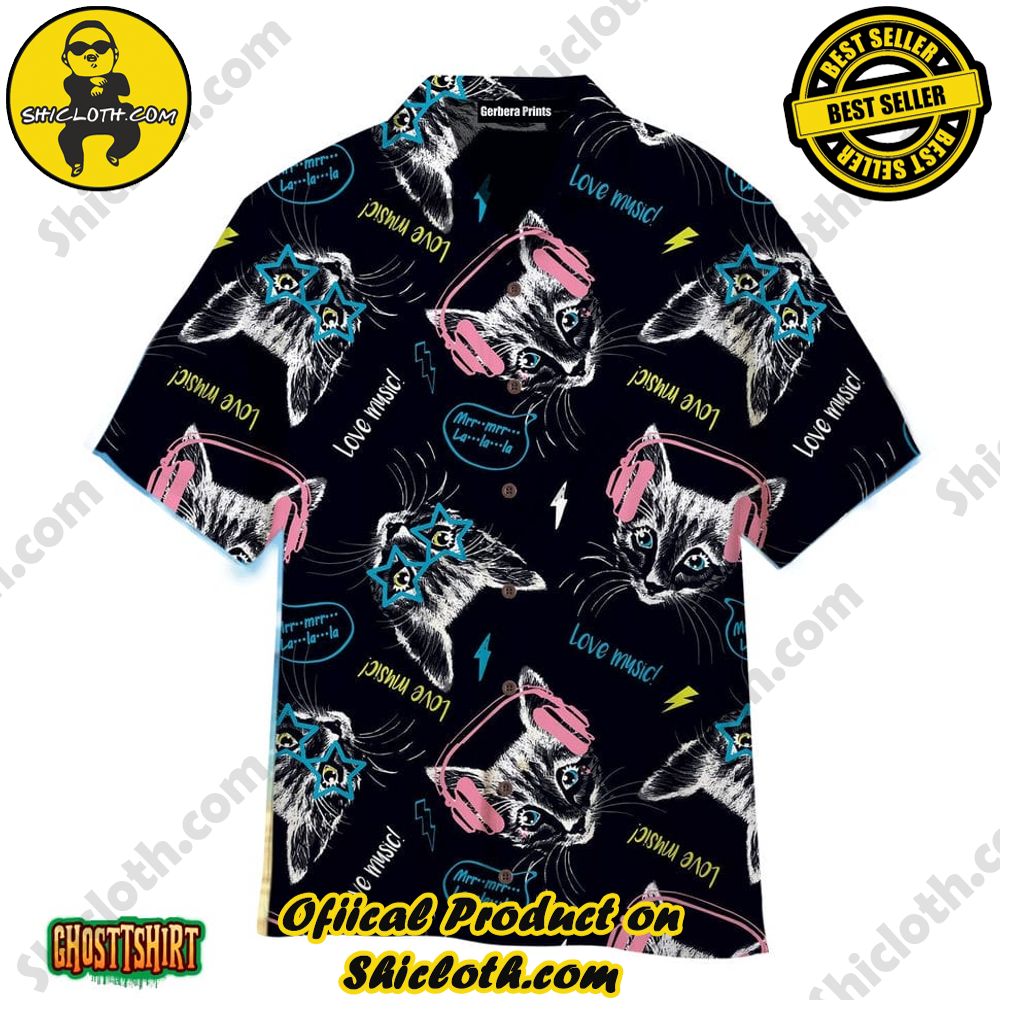 Discover the Aloha Hawaiian Shirt: Your Ultimate Summer Essential from Shicloth 61 A Lot Of Cute Cats Black Aloha Hawaiian Shirt