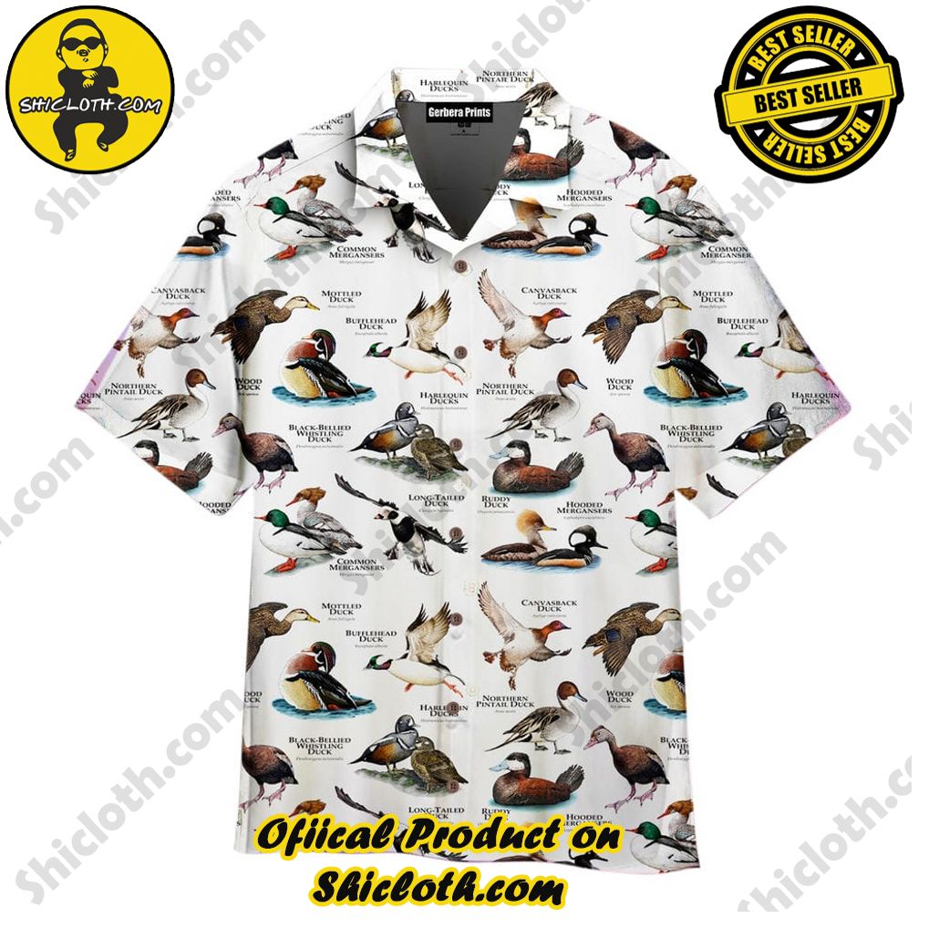 Discover the Aloha Hawaiian Shirt: Your Ultimate Summer Essential from Shicloth 63 A Lot Of Ducks Black Aloha Hawaiian Shirt