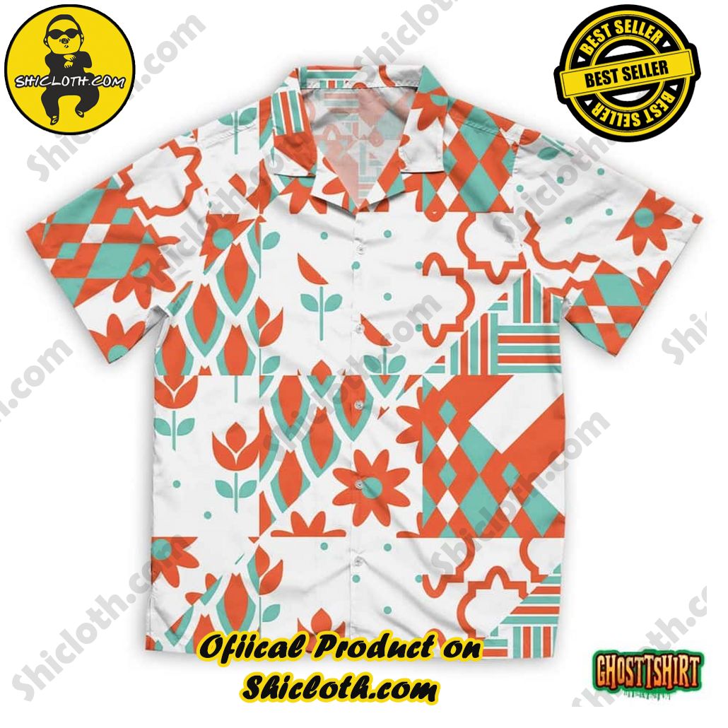 Discover the Aloha Hawaiian Shirt: Your Ultimate Summer Essential from Shicloth 66 A Multicolored Digital Geometric Seamless Pattern Hawaiian Beach Shirt