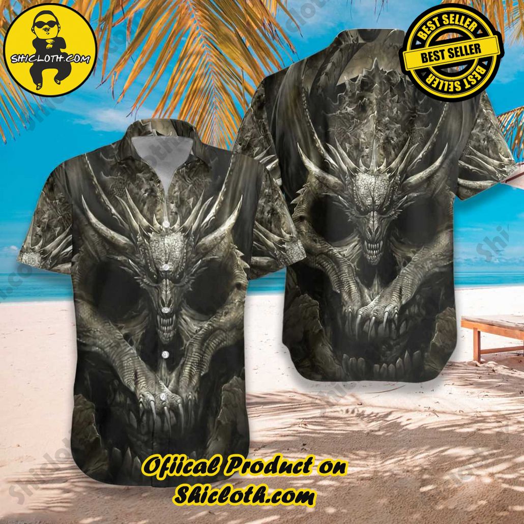 Discover the Aloha Hawaiian Shirt: Your Ultimate Summer Essential from Shicloth 73 A Skull Or A Dragon Hawaiian Shirt