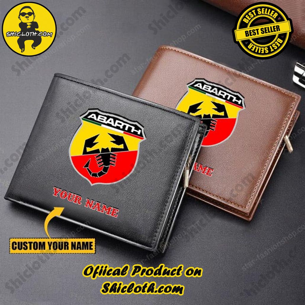 Discover the Timeless Elegance: Shicloth's Leather Wallet Unveiled 2 Abarth Custom Name Handmade Leather Wallet