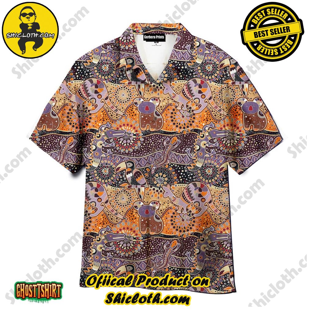 Discover the Aloha Hawaiian Shirt: Your Ultimate Summer Essential from Shicloth 84 Aboriginal Pattern Aloha Hawaiian Shirt