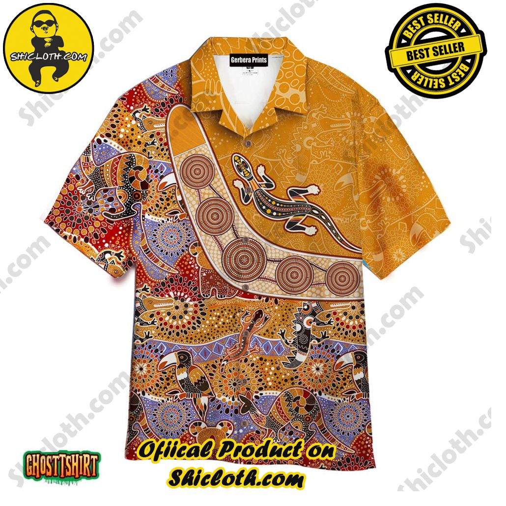 Discover the Aloha Hawaiian Shirt: Your Ultimate Summer Essential from Shicloth 85 Aboriginal Style Aloha Hawaiian Shirt