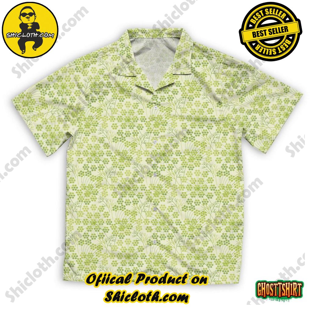 Discover the Aloha Hawaiian Shirt: Your Ultimate Summer Essential from Shicloth 97 Abstract Dill Or Fennel Geometric Seamless Pattern Hawaiian Beach Shirt