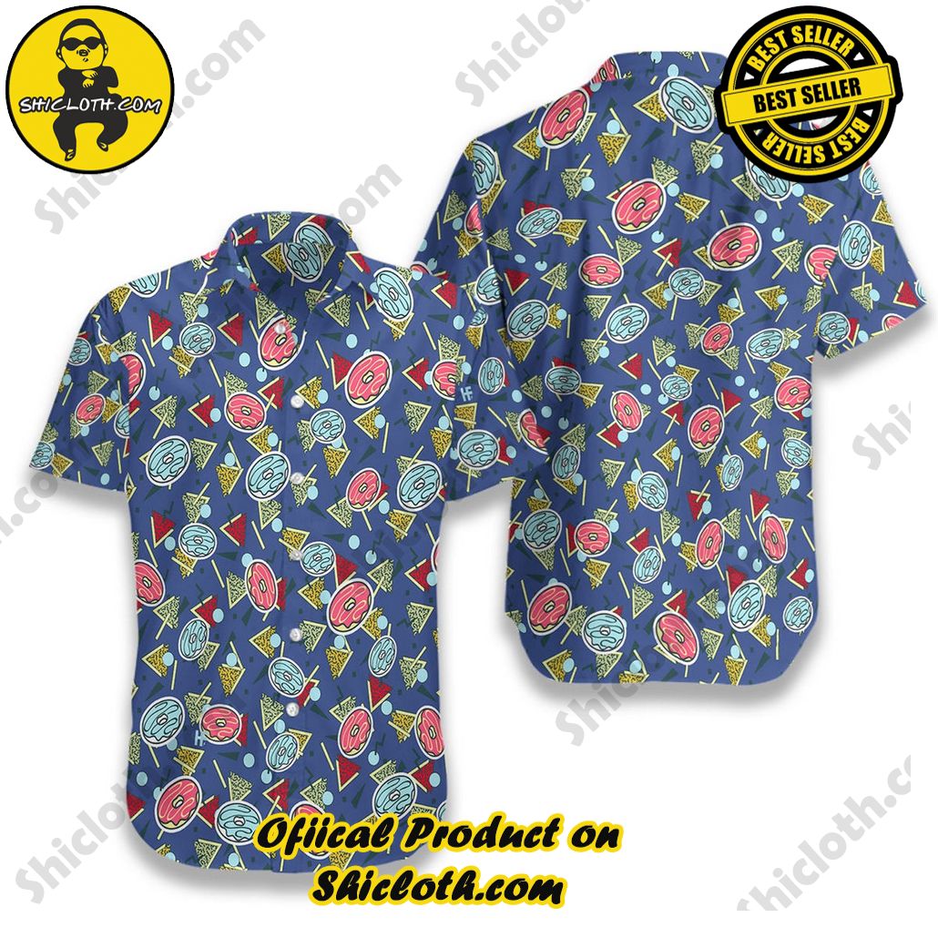 Discover the Aloha Hawaiian Shirt: Your Ultimate Summer Essential from Shicloth 99 Abstract Geometric Donut Seamless Pattern Hawaiian Shirt
