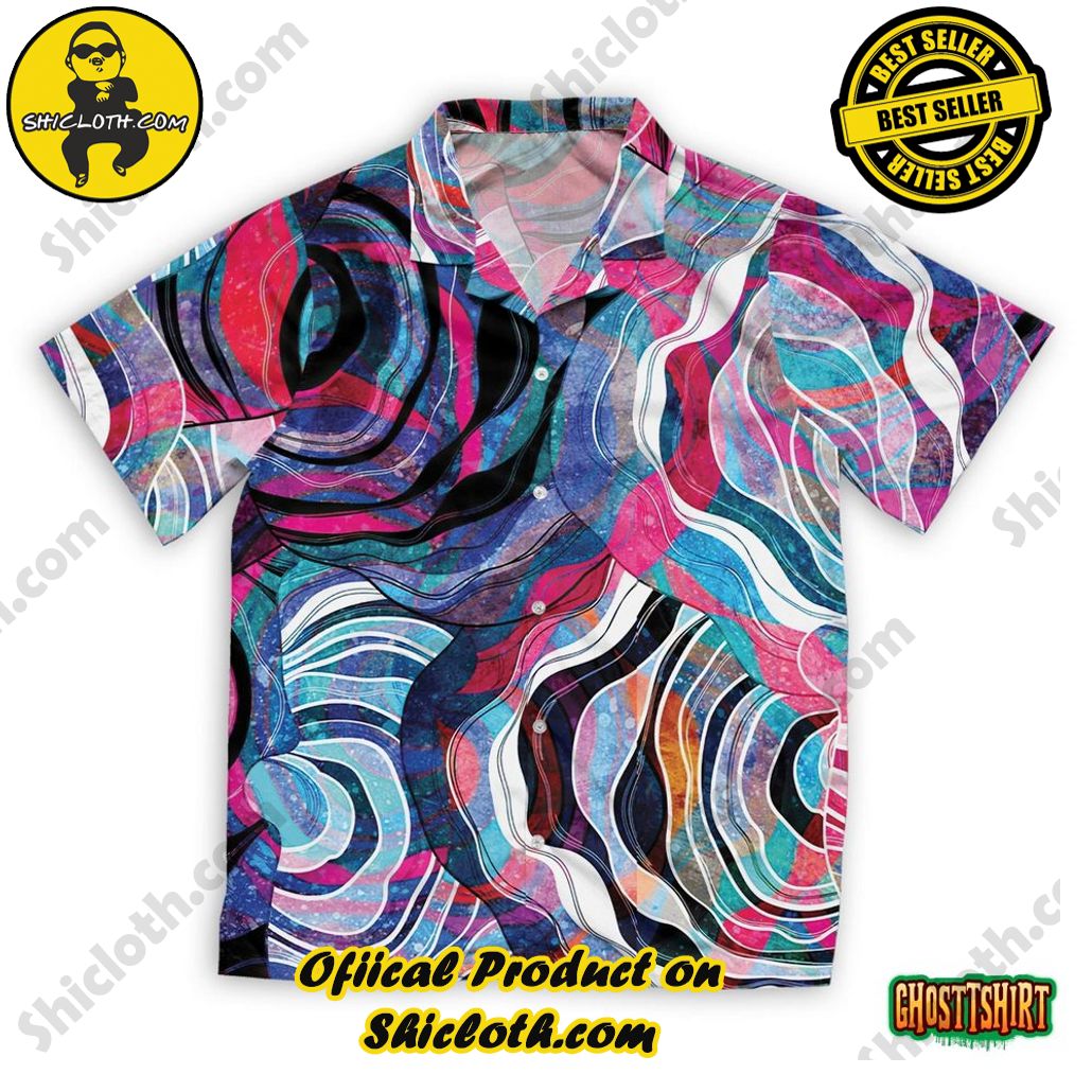 Discover the Aloha Hawaiian Shirt: Your Ultimate Summer Essential from Shicloth 101 Abstract Geometric Watercolor Retro Hawaiian Beach Shirt