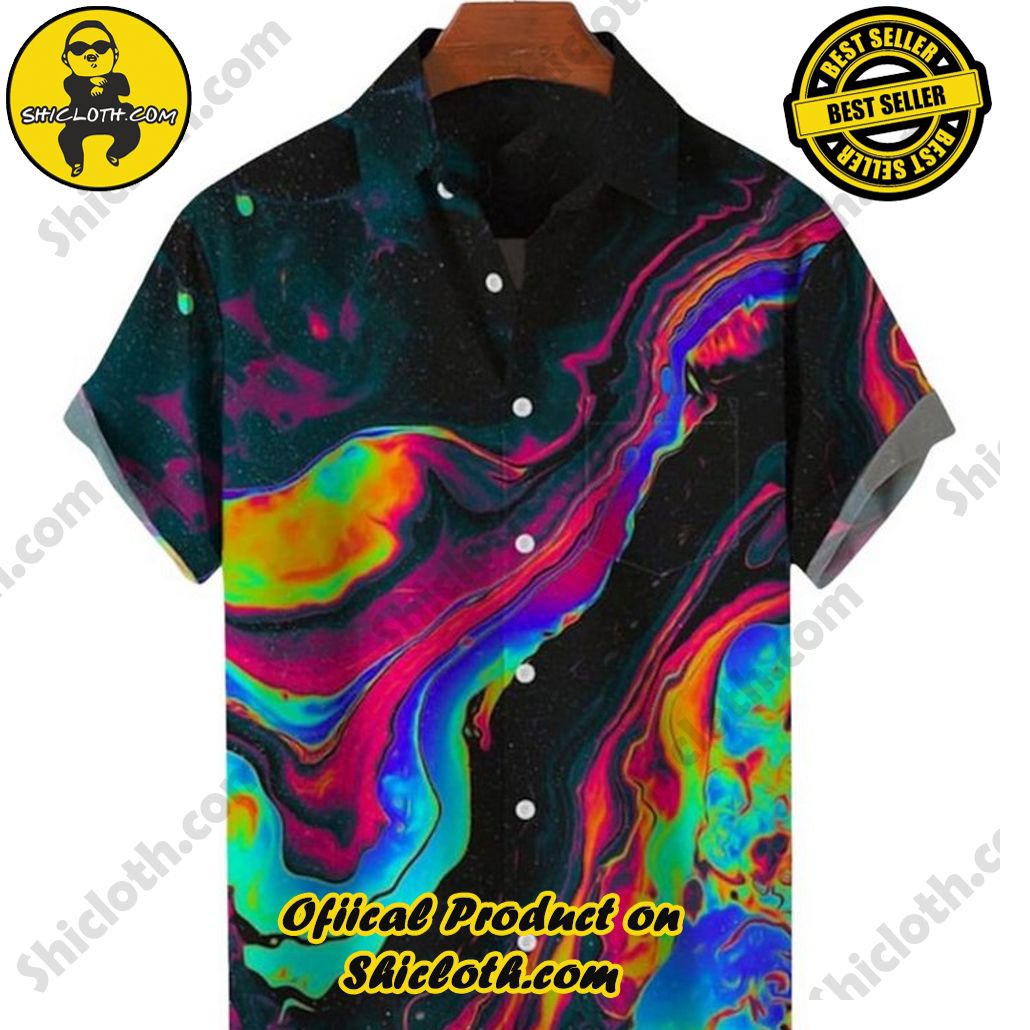 Embrace Summer Vibes with Shicloth's Aloha Hawaiian Shirt: A Fusion of Style and Comfort 16 Abstract Pocket Hawaiian Shirt Oversized Vacation Shirt