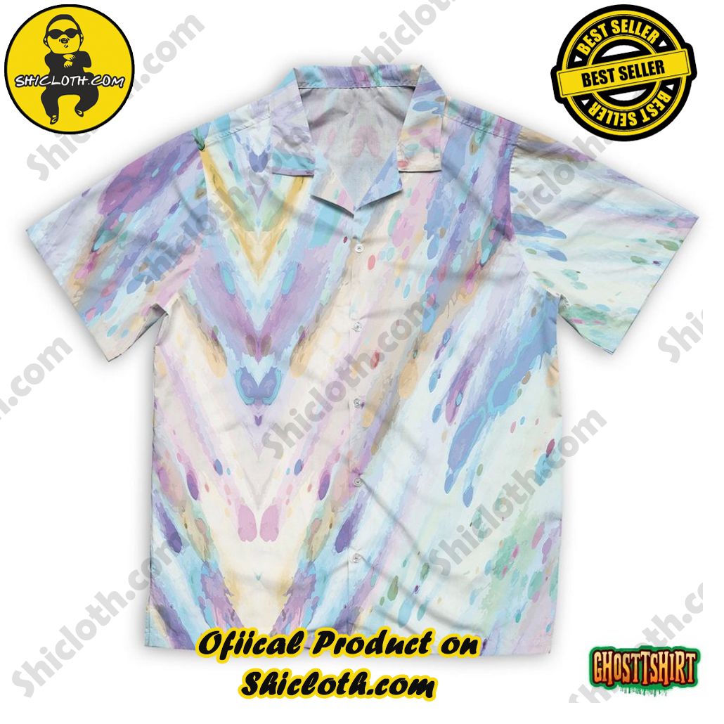 Embrace Summer Vibes with Shicloth's Aloha Hawaiian Shirt: A Fusion of Style and Comfort 34 Abstract Watercolor Hawaiian Beach Shirt