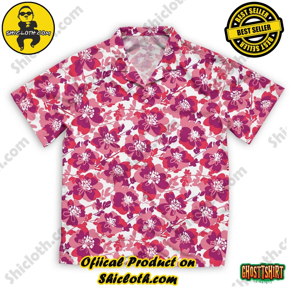 Embrace Summer Vibes with Shicloth's Aloha Hawaiian Shirt: A Fusion of Style and Comfort 50 Active Shabby Pink Floral Hawaiian Beach Shirt