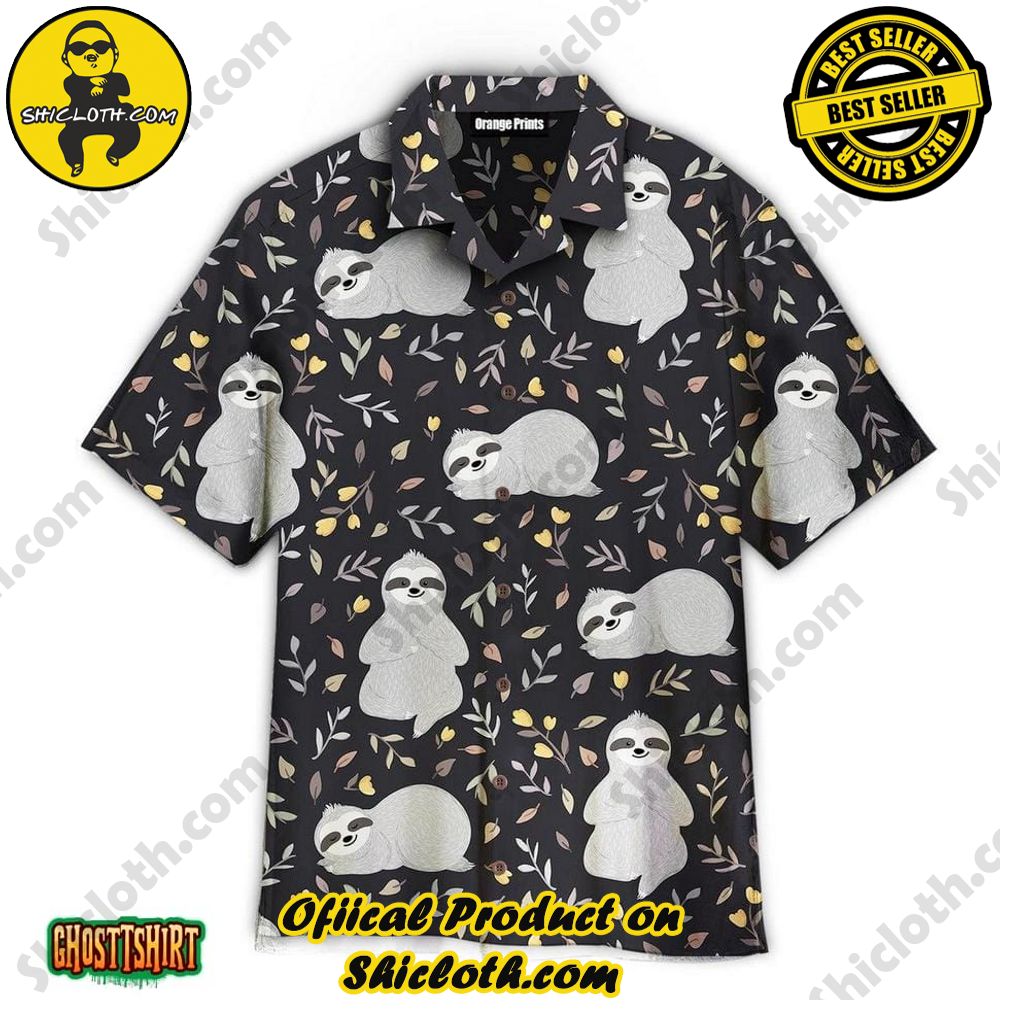 Embrace Summer Vibes with Shicloth's Aloha Hawaiian Shirt: A Fusion of Style and Comfort 57 Adorable Sloths Sleeping In The Forest Aloha Hawaiian Shirt