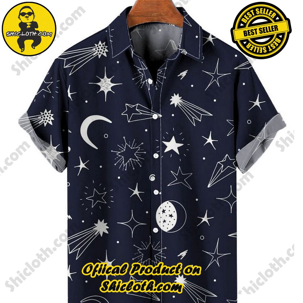 Embrace Summer Vibes with Shicloth's Aloha Hawaiian Shirt: A Fusion of Style and Comfort 63 Aesthetic Space Star Print Hawaiian Shirt