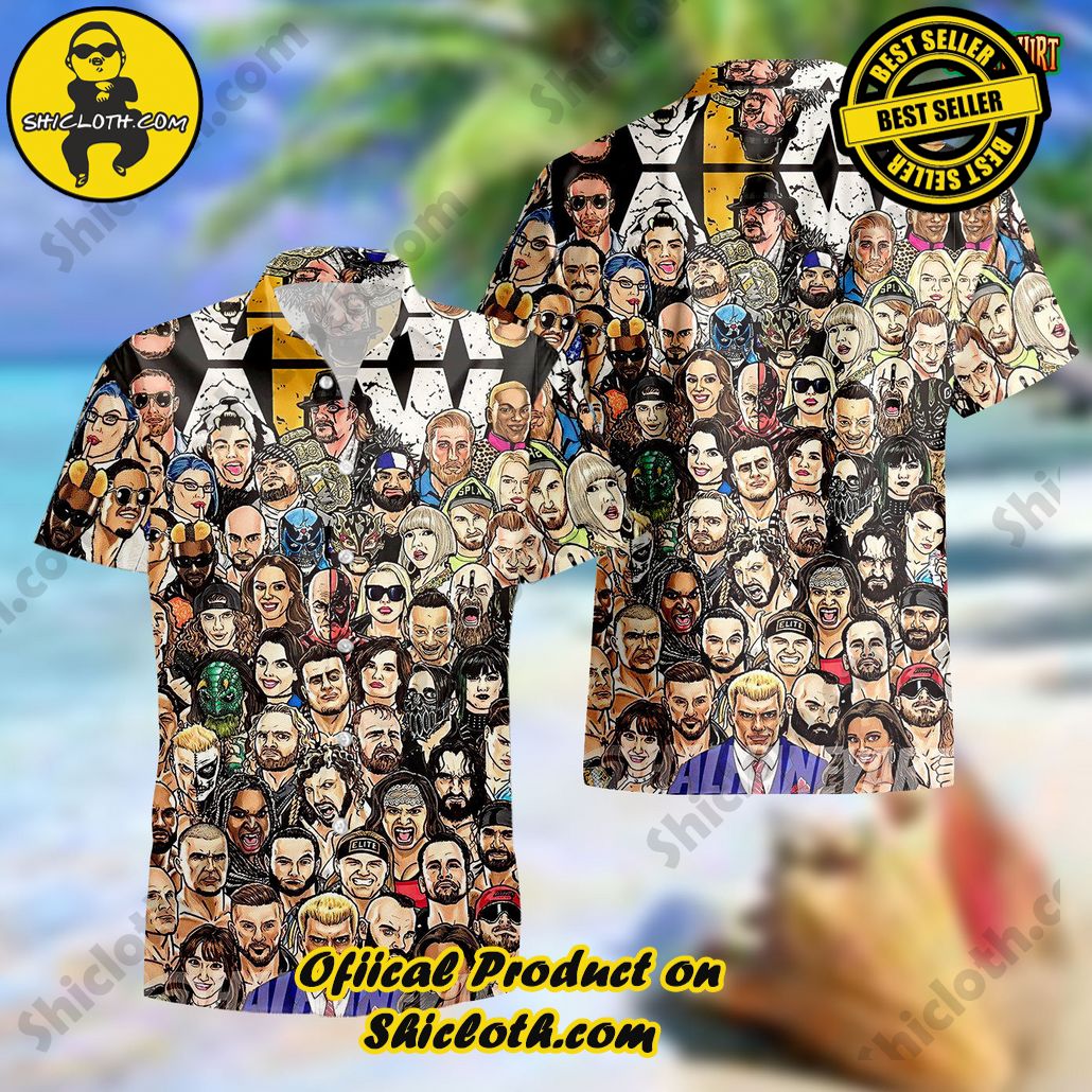 Embrace Summer Vibes with Shicloth's Aloha Hawaiian Shirt: A Fusion of Style and Comfort 66 AEW Roster Hawaiian Shirt