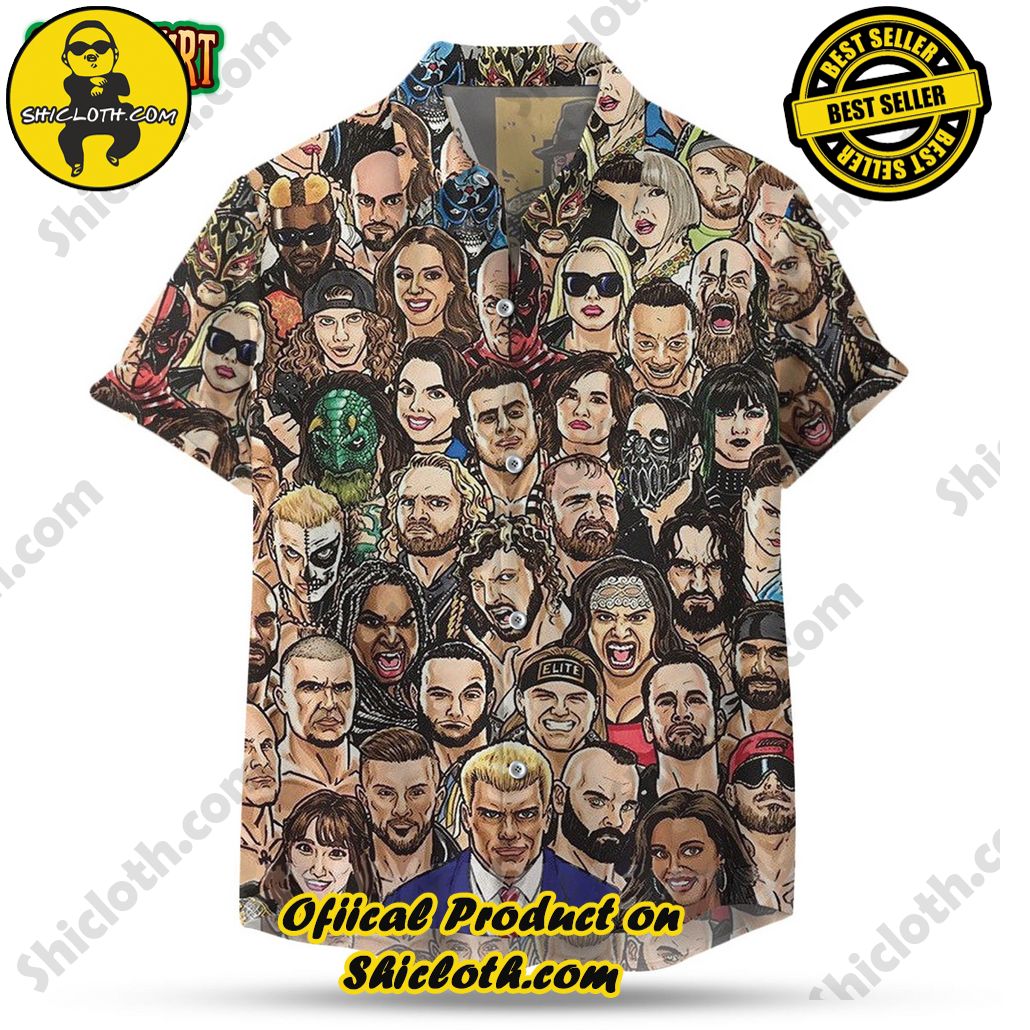 Embrace Summer Vibes with Shicloth's Aloha Hawaiian Shirt: A Fusion of Style and Comfort 65 AEW Roster Hawaiian Shirt