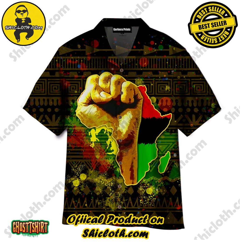 Embrace Summer Vibes with Shicloth's Aloha Hawaiian Shirt: A Fusion of Style and Comfort 71 Africa Black Power Aloha Hawaiian Shirt