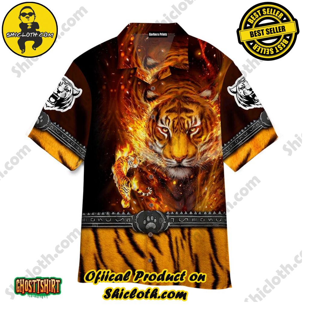 Embrace Summer Vibes with Shicloth's Aloha Hawaiian Shirt: A Fusion of Style and Comfort 80 African Gift Tiger Flame Aloha Hawaiian Shirt