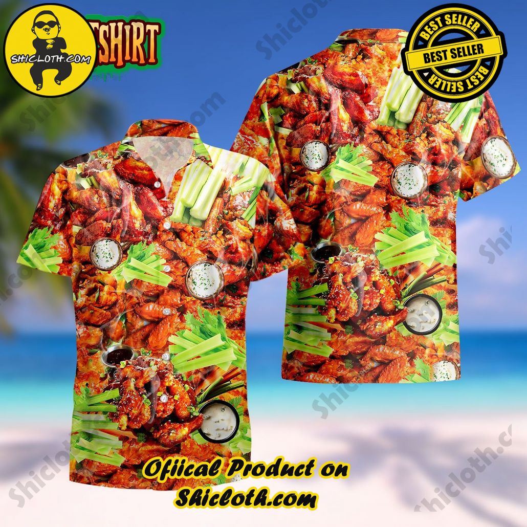 Embrace Summer Vibes with Shicloth's Aloha Hawaiian Shirt: A Fusion of Style and Comfort 93 Ain’t Nothing Chicken Wing Unisex Hawaiian Shirt
