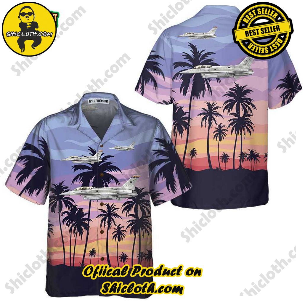 Embrace Summer Vibes with Shicloth's Aloha Hawaiian Shirt: A Fusion of Style and Comfort 101 Aircraft On Sunset Hawaiian Shirt
