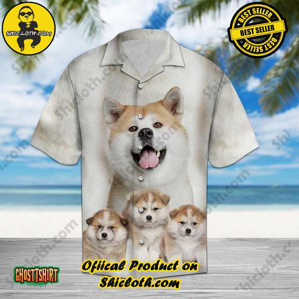 Discover the Tropical Charm: Shicloth's Hawaiian Shirt Collection 13 Akita Great Aloha Hawaiian Shirt