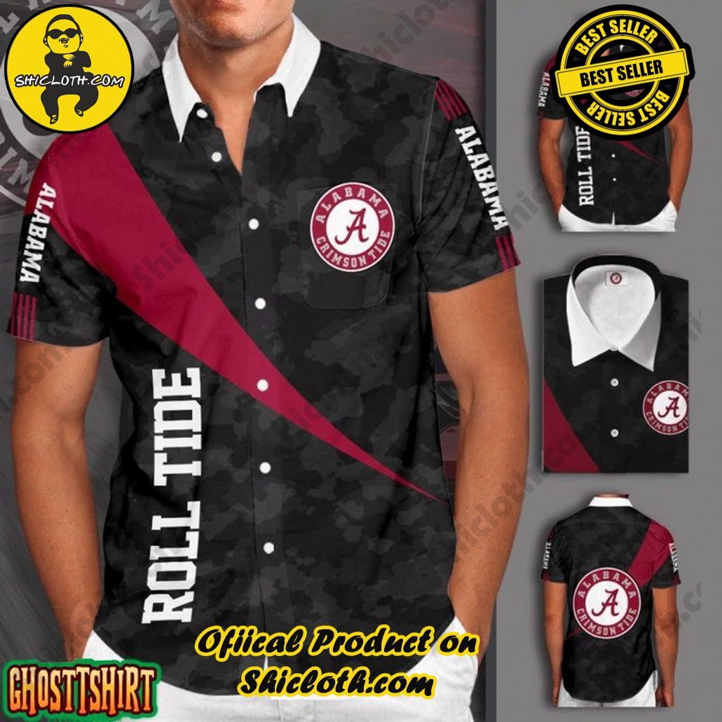 Discover the Tropical Charm: Shicloth's Hawaiian Shirt Collection 18 Alabama Crimson Tide Short Sleeve Hawaiian Shirt
