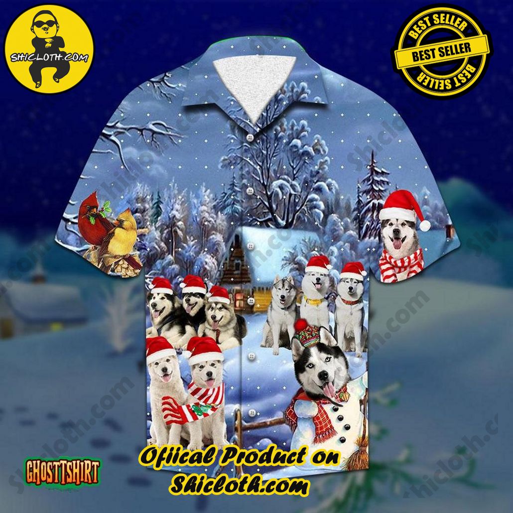 Discover the Tropical Charm: Shicloth's Hawaiian Shirt Collection 31 Alaskan Malamute Christmas Snow White Aloha Hawaiian Shirt