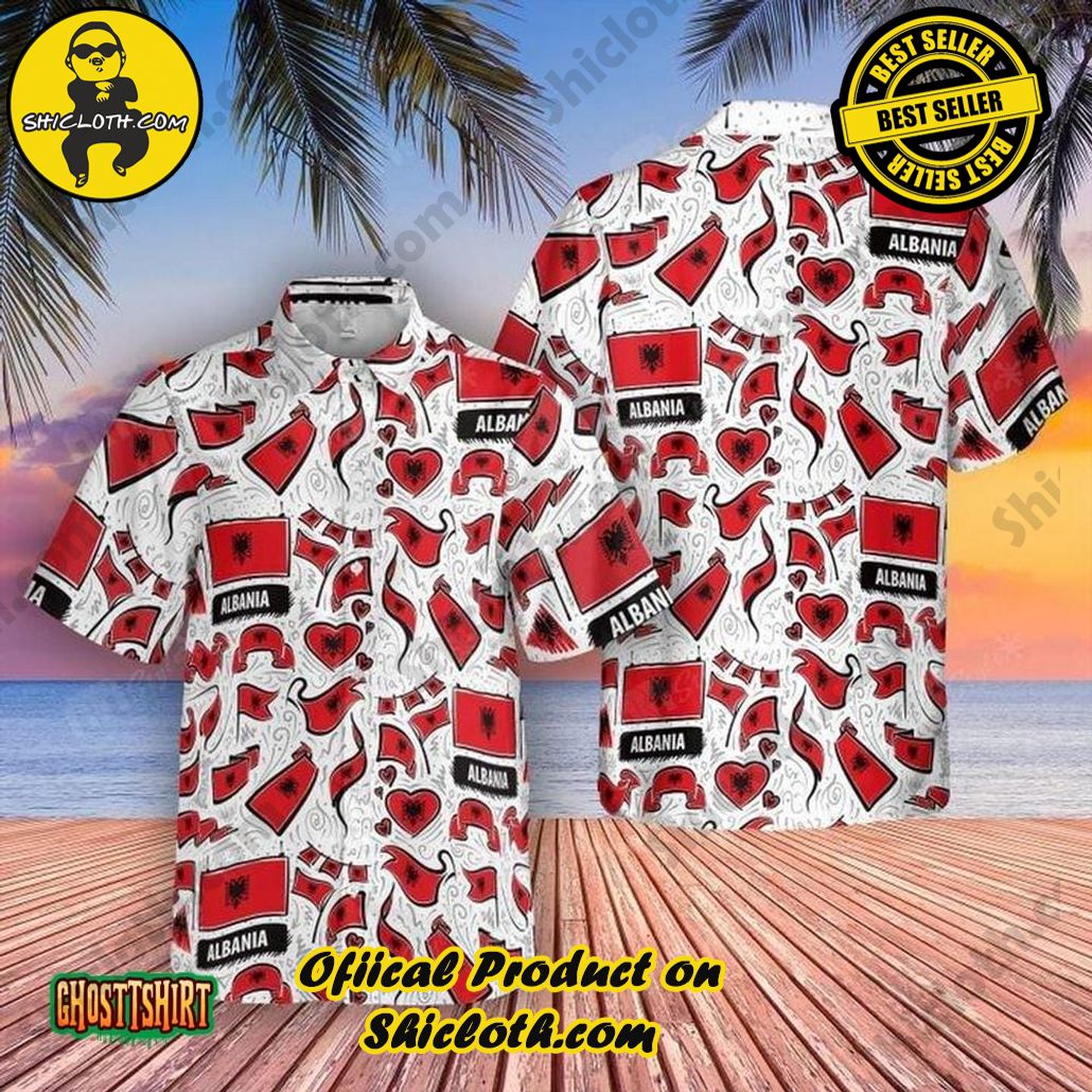 Discover the Tropical Charm: Shicloth's Hawaiian Shirt Collection 33 Albania Flag Aloha Hawaiian Shirt