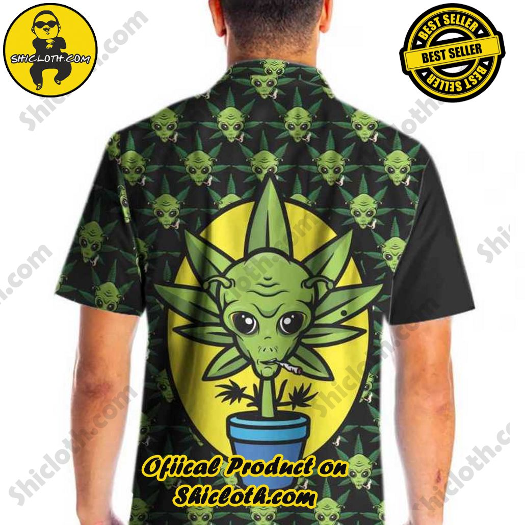 Discover the Tropical Charm: Shicloth's Hawaiian Shirt Collection 54 Alien Organic Marijuana Shirt For Men Hawaiian Shirt