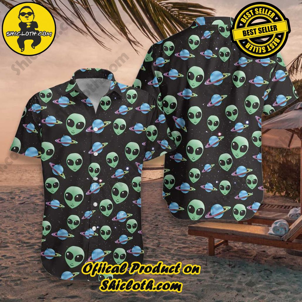 Discover the Tropical Charm: Shicloth's Hawaiian Shirt Collection 55 Alien Planet Hawaiian Shirt