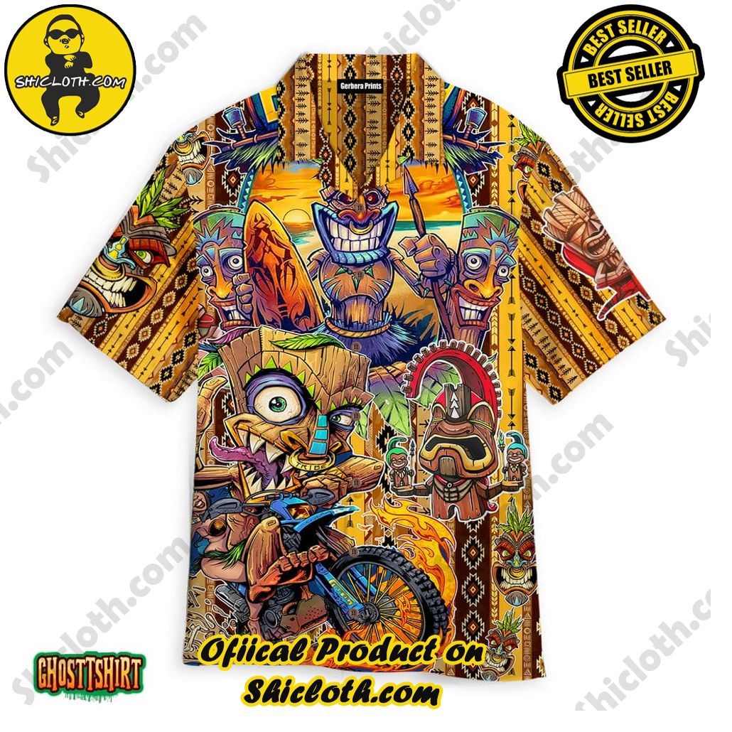 Discover the Tropical Charm: Shicloth's Hawaiian Shirt Collection 71 All Day Every Day Happy Aloha Hawaiian Shirt