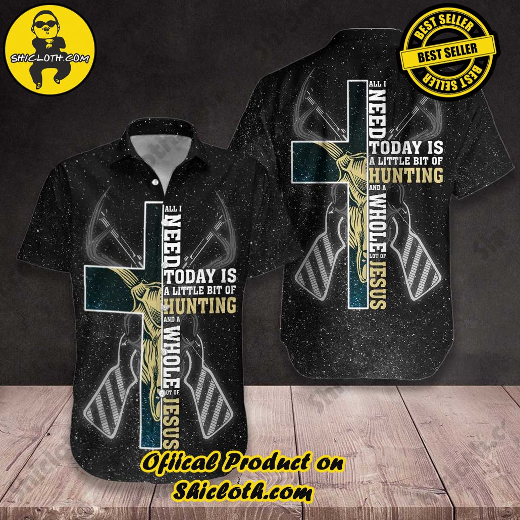 Discover the Tropical Charm: Shicloth's Hawaiian Shirt Collection 86 All I Need Today is A Little Bit of Hunting V3 Hawaiian Shirt
