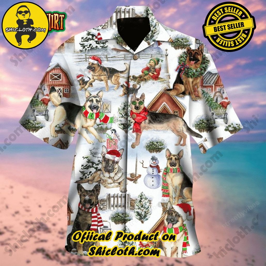 Discover the Tropical Charm: Shicloth's Hawaiian Shirt Collection 87 All I Want for Christmas Are German Shepherds Hawaiian Shirt