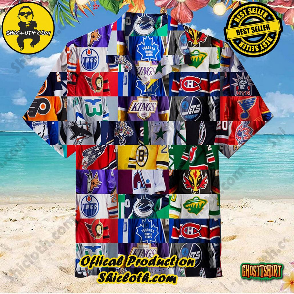 Discover the Tropical Charm: Shicloth's Hawaiian Shirt Collection 95 All NHL Reverse Retro Jerseys Aloha Hawaiian Shirt