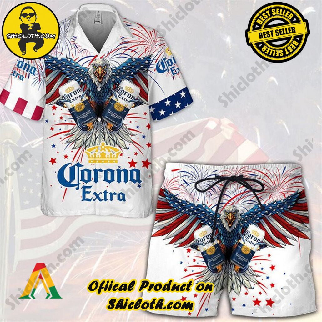 Unleash Your Inner Islander: Shicloth's Hawaiian Beach Shirts For Men 2 Aloha Independence Day Corona Extra Hawaiian Beach Shirts For Men