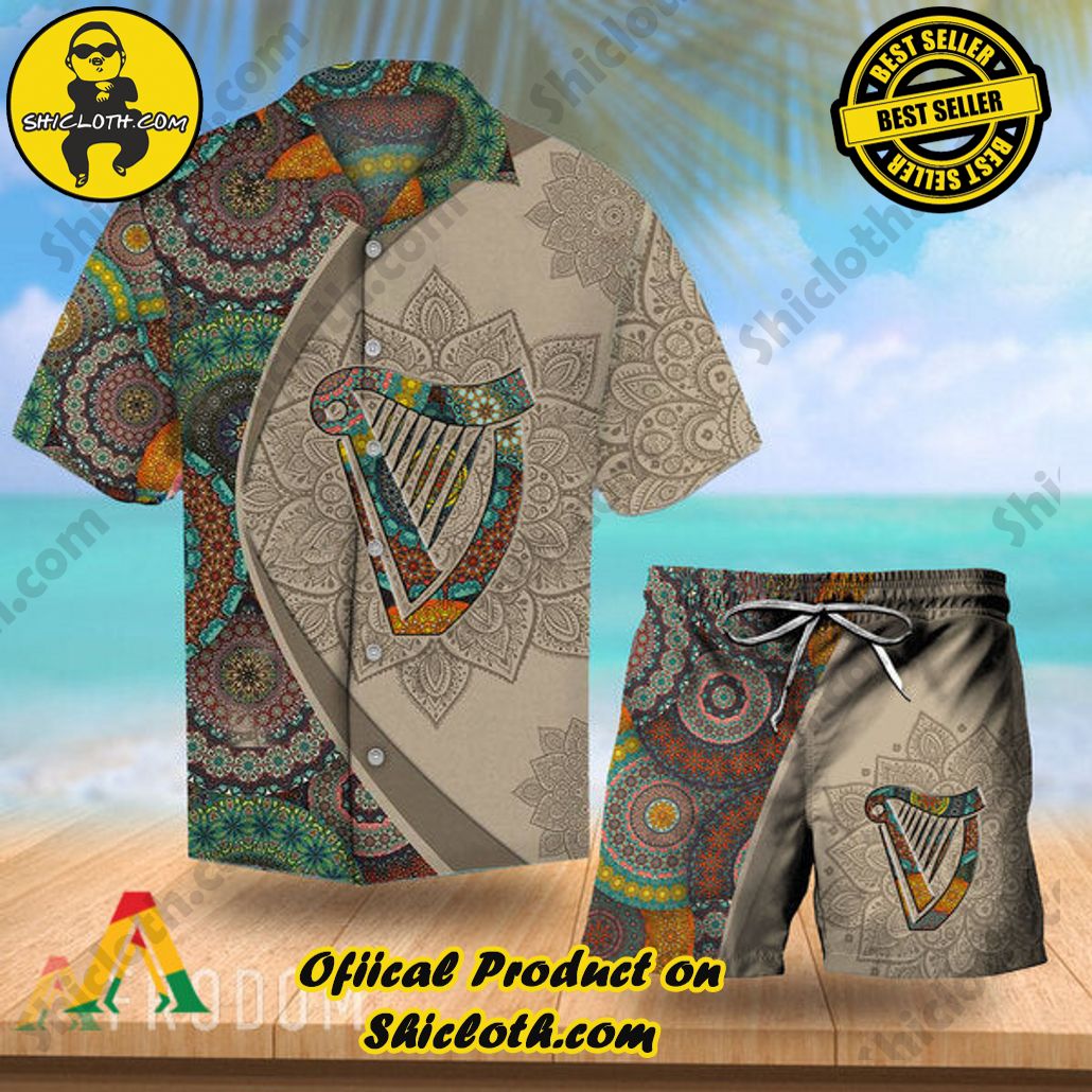 Unleash Your Inner Islander: Shicloth's Hawaiian Beach Shirts For Men 5 Aloha Mandala Guinness Beer Hawaiian Beach Shirts For Men