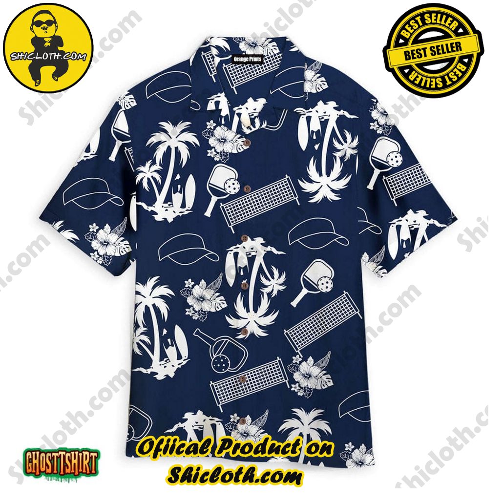 Discover Paradise: Shicloth's Hawaiian Beach Shirt Collection 41 Aloha Pickleball Beach Icon Blue Aloha Hawaiian Shirt