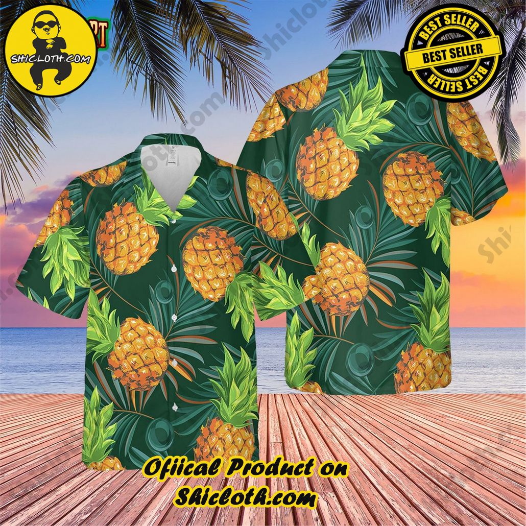 Discover Paradise: Shicloth's Hawaiian Beach Shirt Collection 44 Aloha Pineapples Palm Trending Hawaiian Shirt