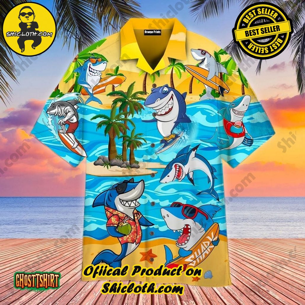 Discover Paradise: Shicloth's Hawaiian Beach Shirt Collection 47 Aloha Shark In Summer Aloha Hawaiian Shirt