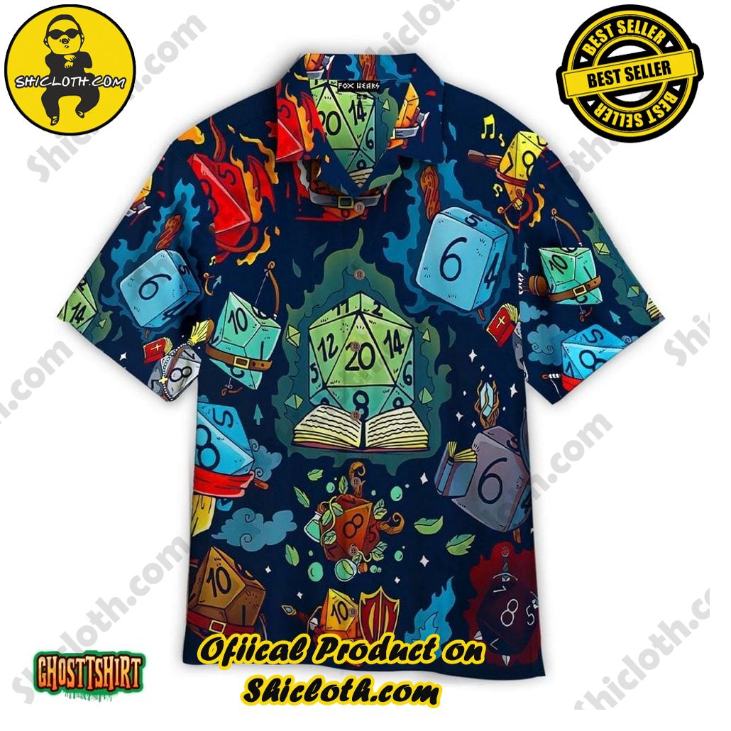 Discover Paradise: Shicloth's Hawaiian Beach Shirt Collection 49 Aloha Shirts Amazing Dice Blue Aloha Hawaiian Shirt