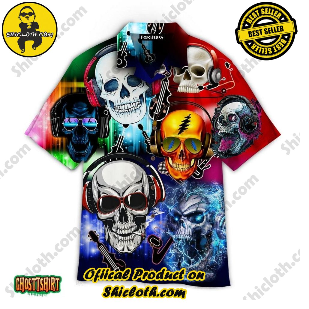 Discover Paradise: Shicloth's Hawaiian Beach Shirt Collection 53 Aloha Skulls Aloha Hawaiian Shirt