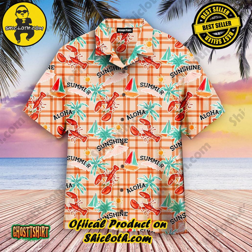 Discover Paradise: Shicloth's Hawaiian Beach Shirt Collection 54 Aloha Summer Lobster To Sunshine Aloha Hawaiian Shirt