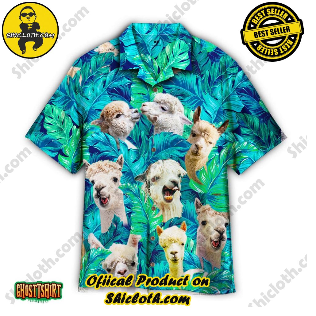 Discover Paradise: Shicloth's Hawaiian Beach Shirt Collection 70 Alpaca Lovers Aloha Hawaiian Shirt