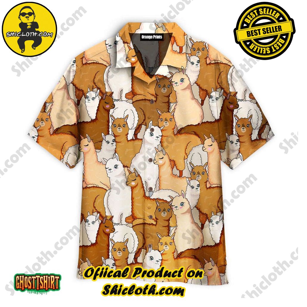 Discover Paradise: Shicloth's Hawaiian Beach Shirt Collection 71 Alpaca Lovers Retro Style Pattern Aloha Hawaiian Shirt