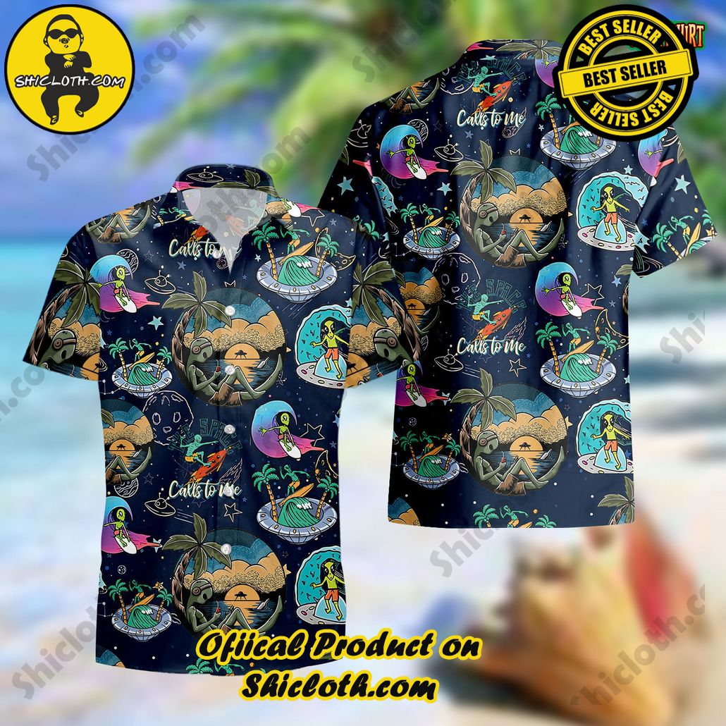 Discover Paradise: Shicloth's Hawaiian Beach Shirt Collection 82 Amazing Alien Hawaii Shirt