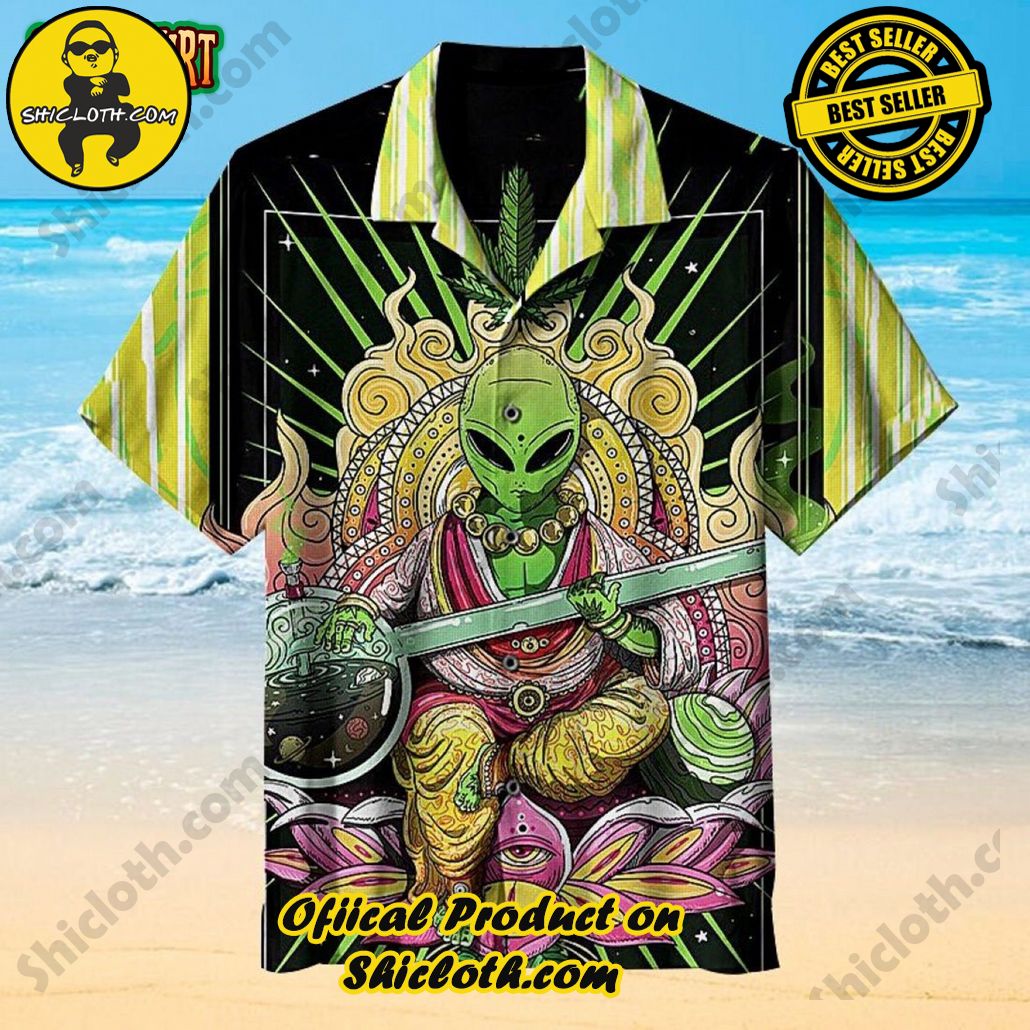 Discover Paradise: Shicloth's Hawaiian Beach Shirt Collection 83 Amazing Alien Hawaiian Shirt