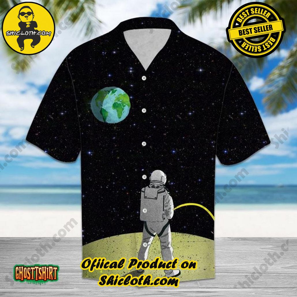 Discover Paradise: Shicloth's Hawaiian Beach Shirt Collection 88 Amazing Astronaut Black Aloha Hawaiian Shirt